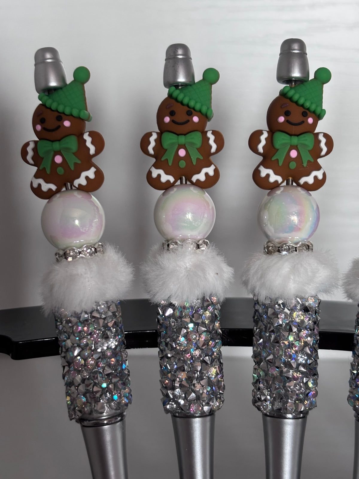 Gingerbread Man Beaded pens Available