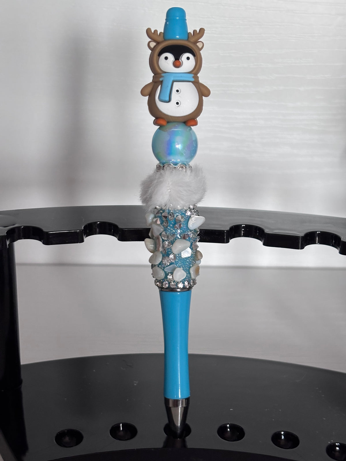 Penguin-Reindeer Beaded Pens