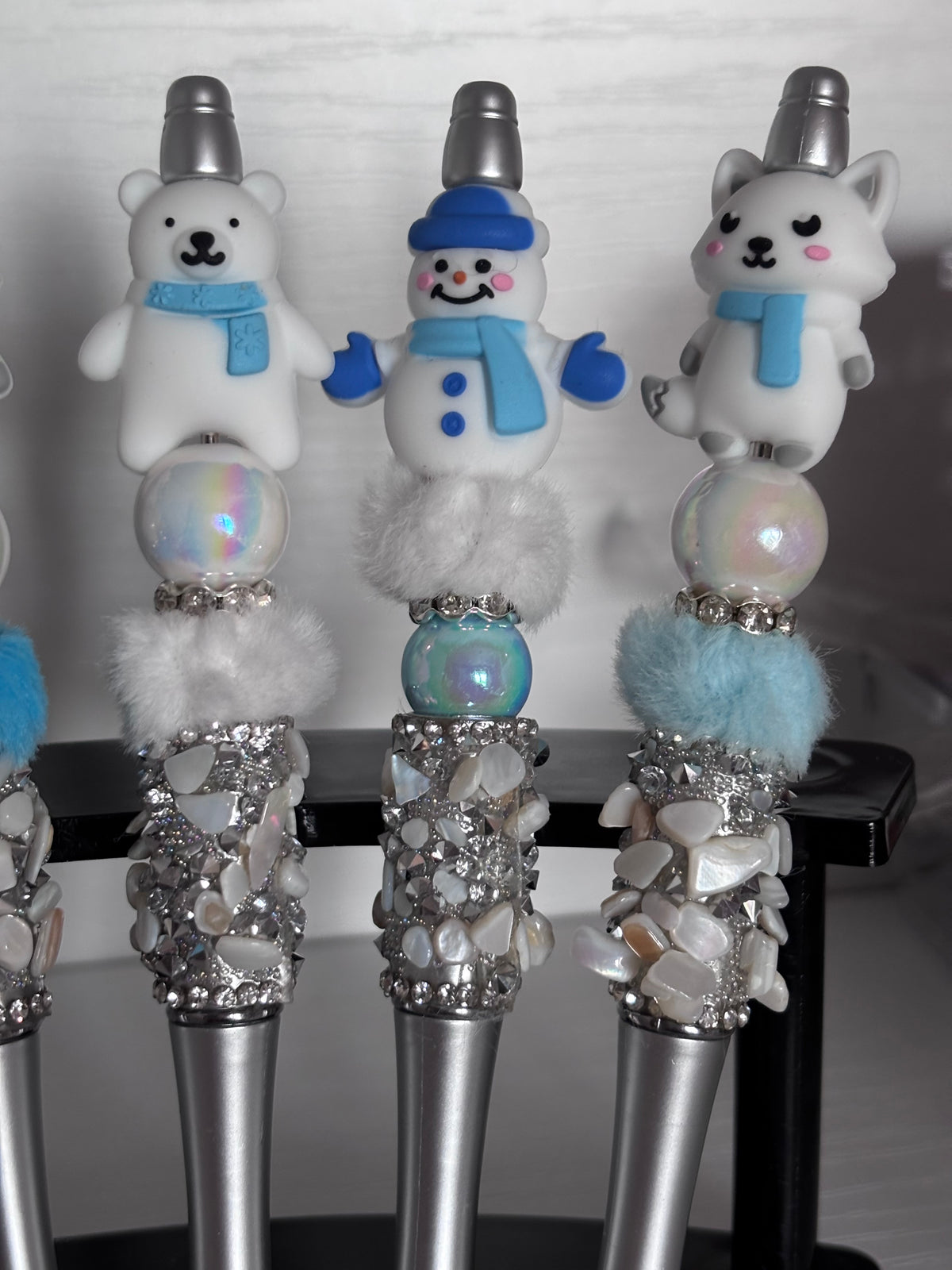 Winter Land Beaded Pens