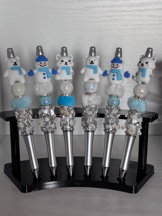 Winter Land Beaded Pens