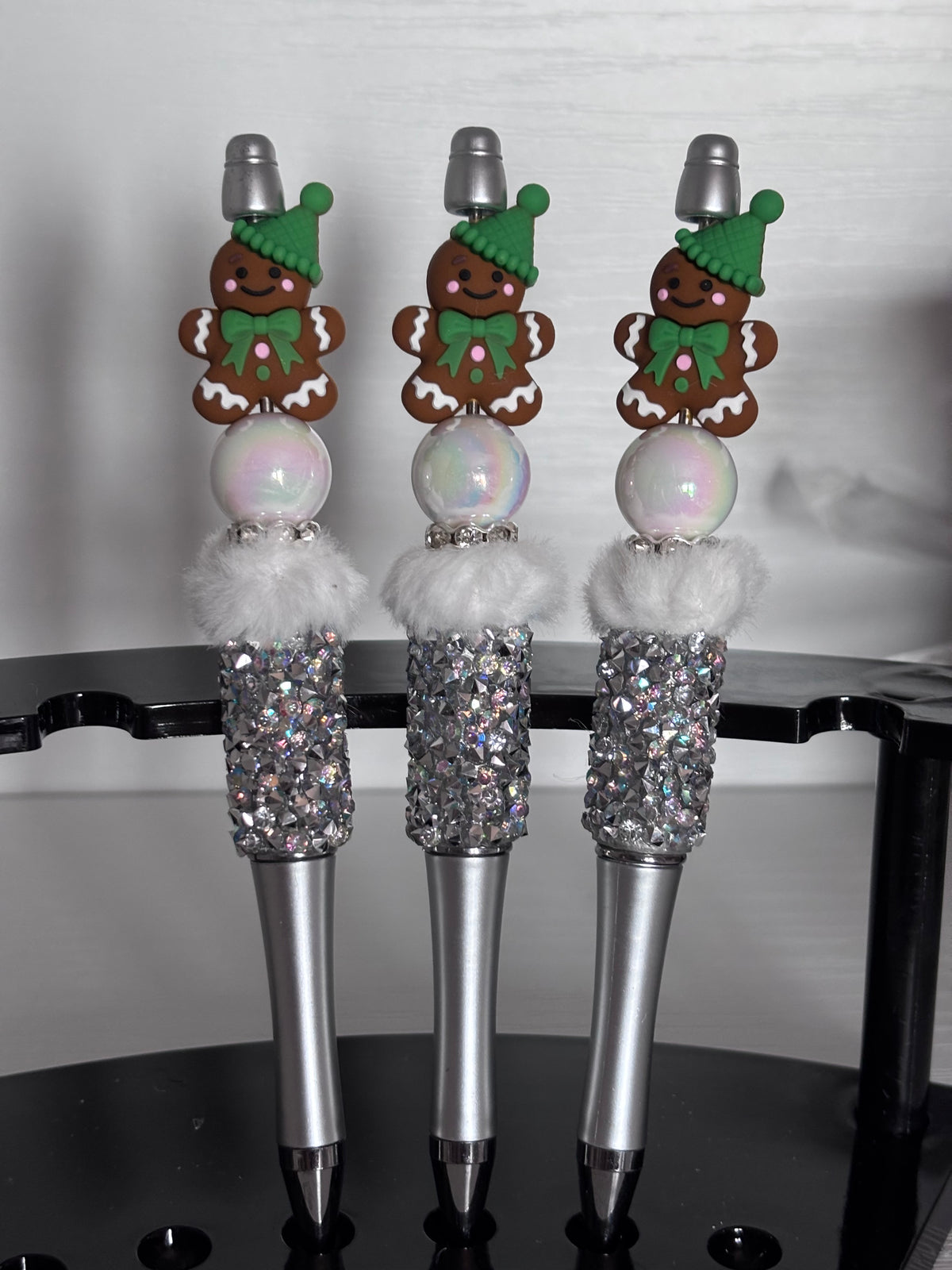 Gingerbread Man Beaded pens Available