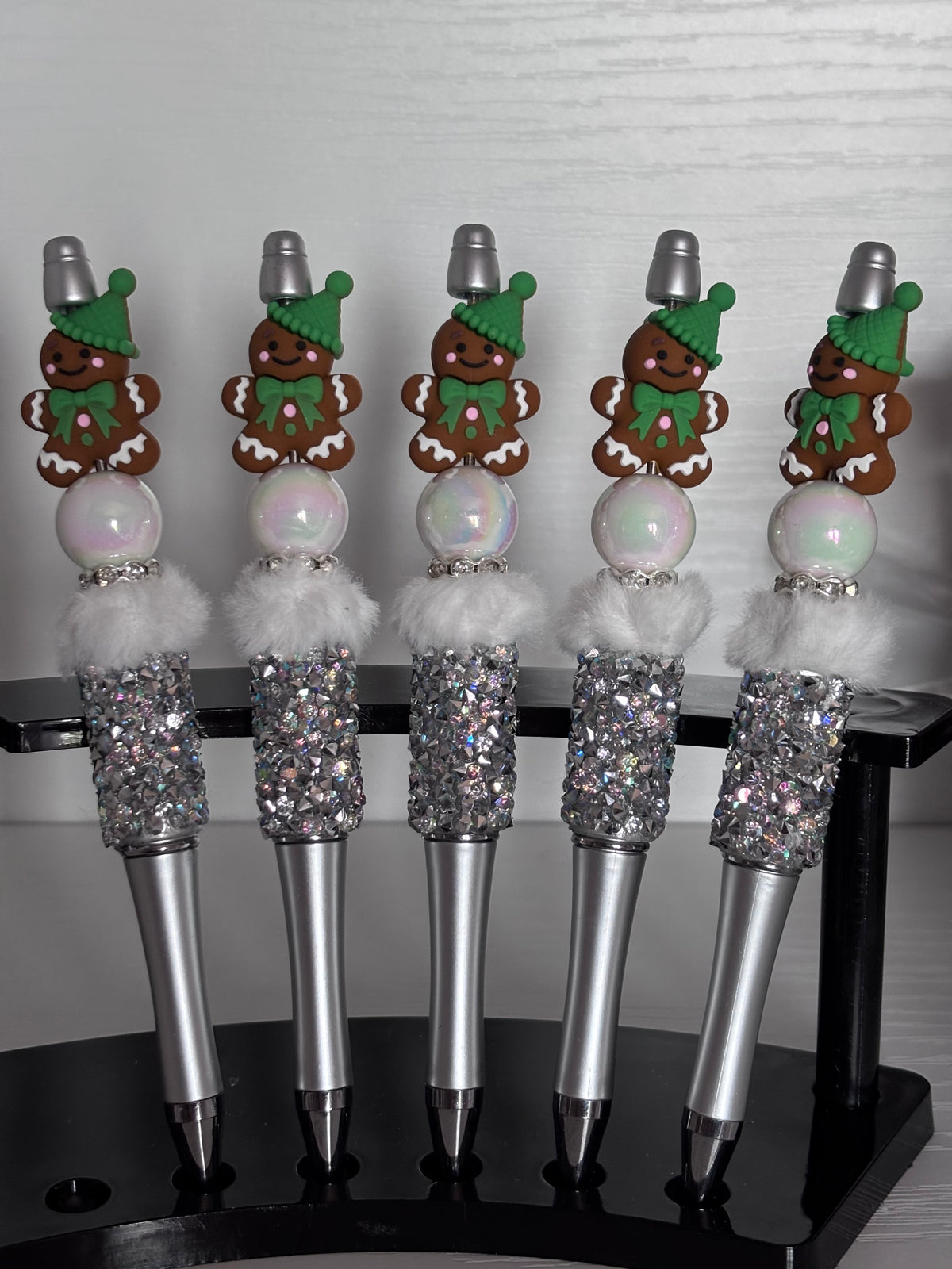 Gingerbread Man Beaded pens Available