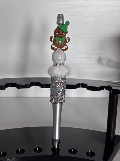 Gingerbread Man Beaded pens Available