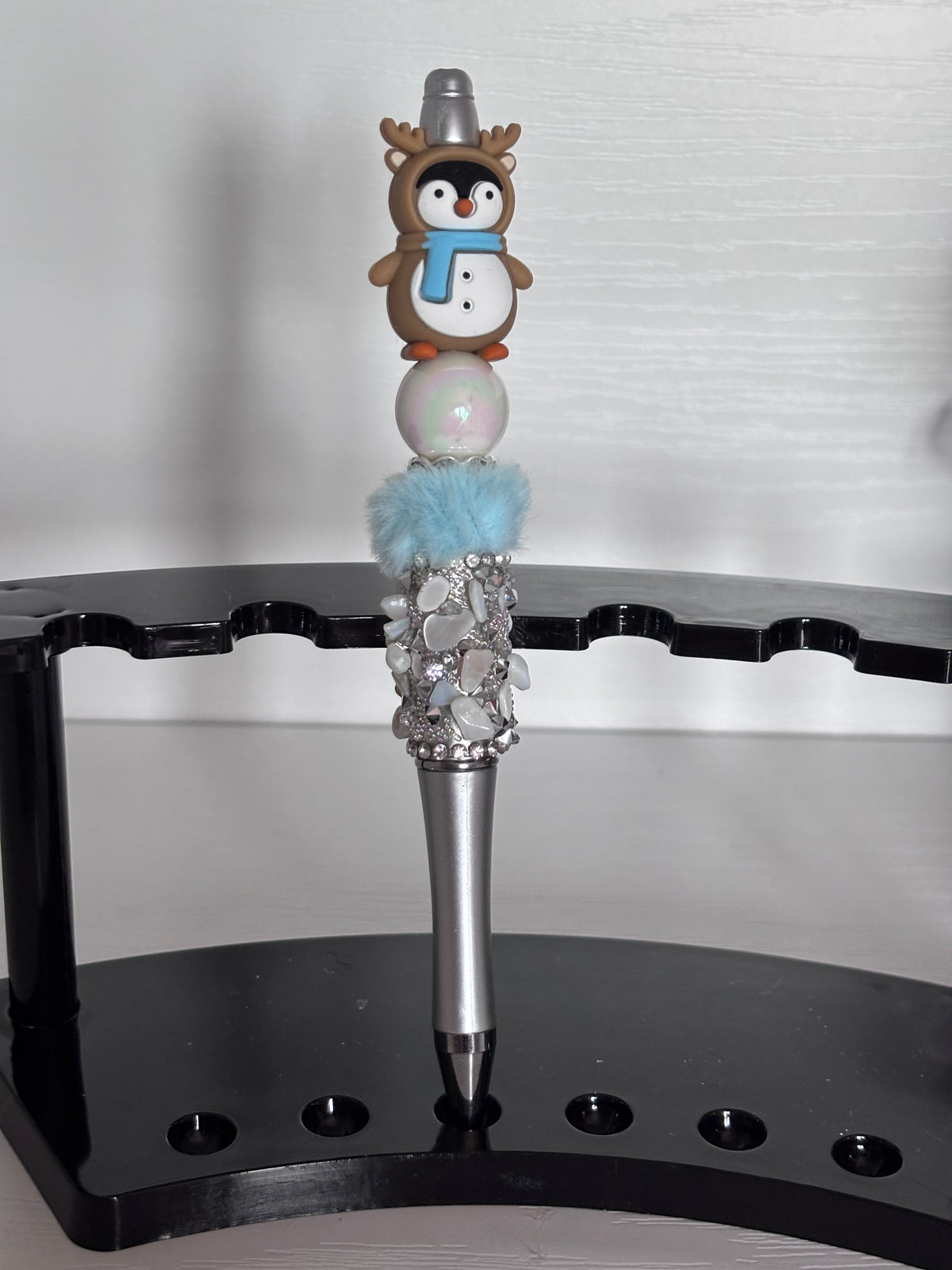 Penguin-Reindeer Beaded Pens